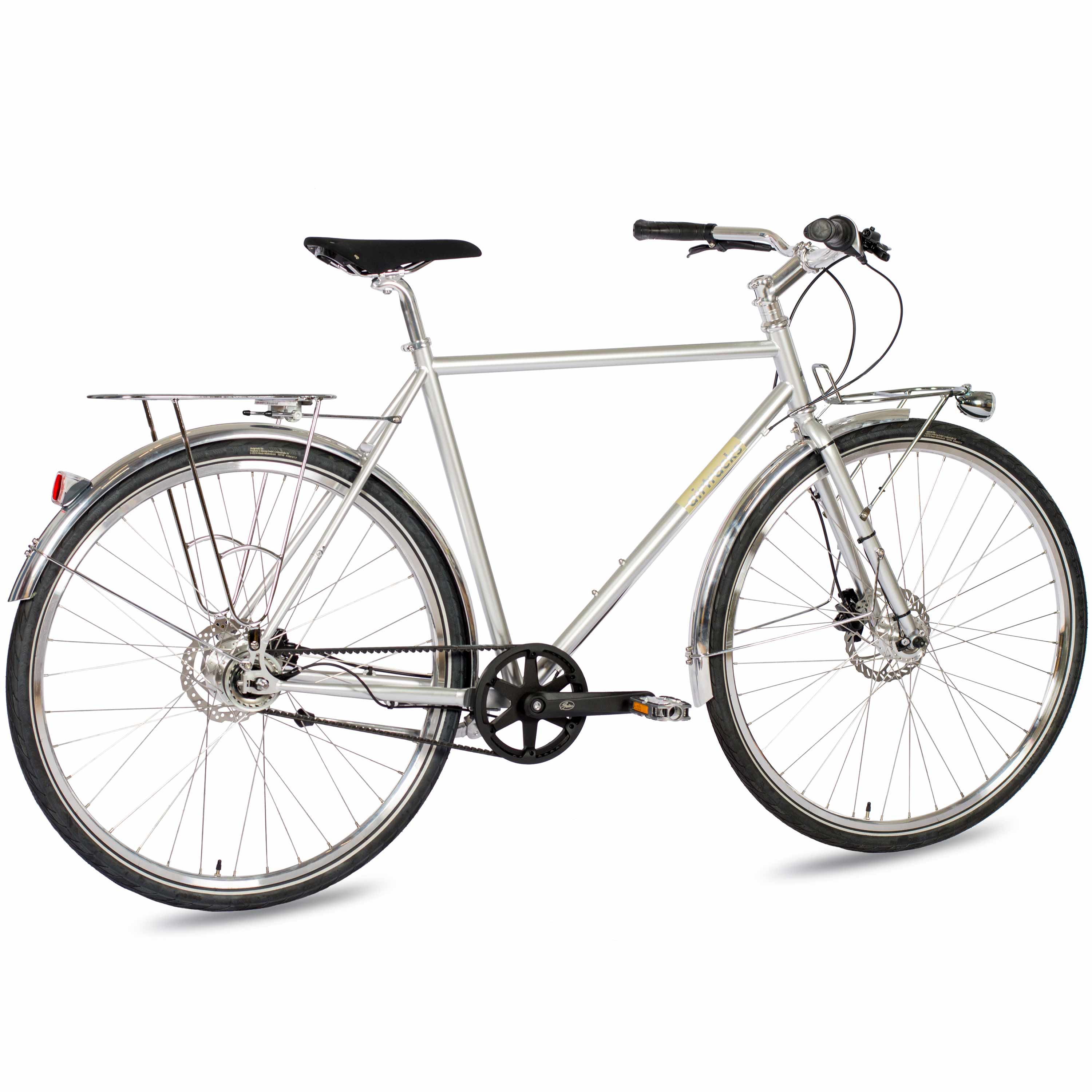 28" Bicicletta urbana da uomo STREET CrMo GATES CARBON DRIVE BELT Shimano 7 velocità