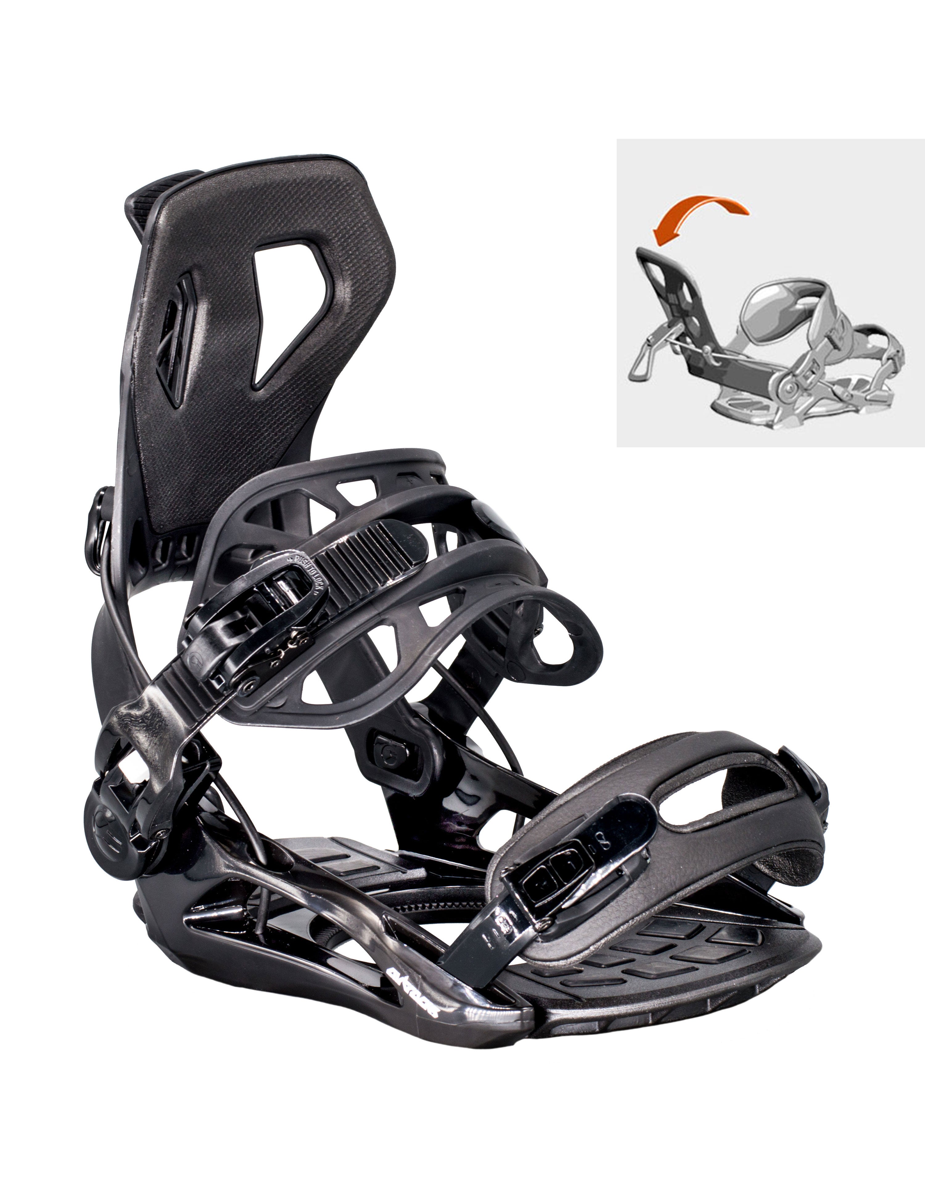 Set snowboard uomo Akasha + Attacco Master Taglia XL + Borsa SB