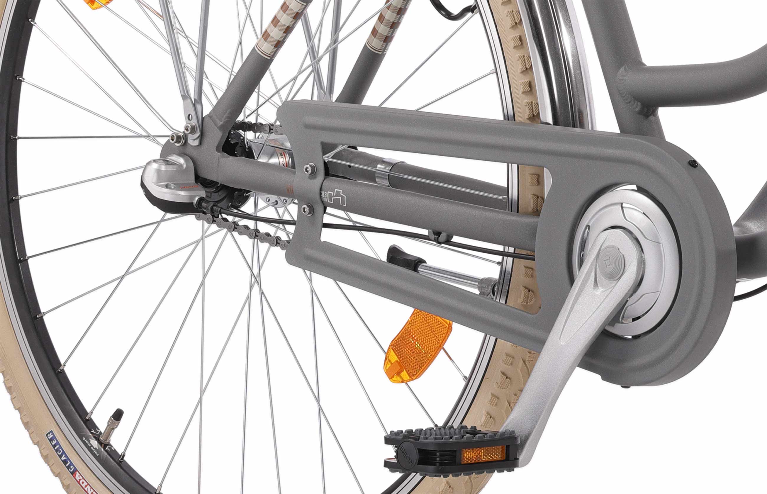 28" Bicicletta da donna City Bike CR VINTAGE CB 3 Shimano 3 x GANG NEXUS Freno a contropedale