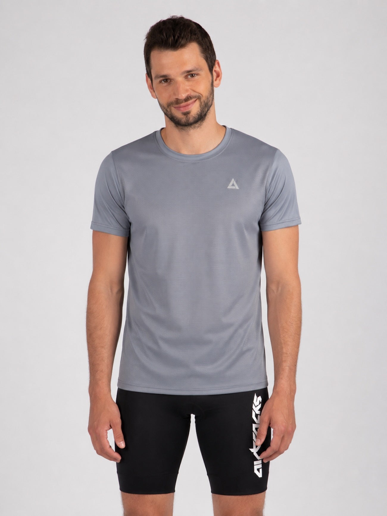 Short cortomeo da corsa funzionale Linea di comfort grigio