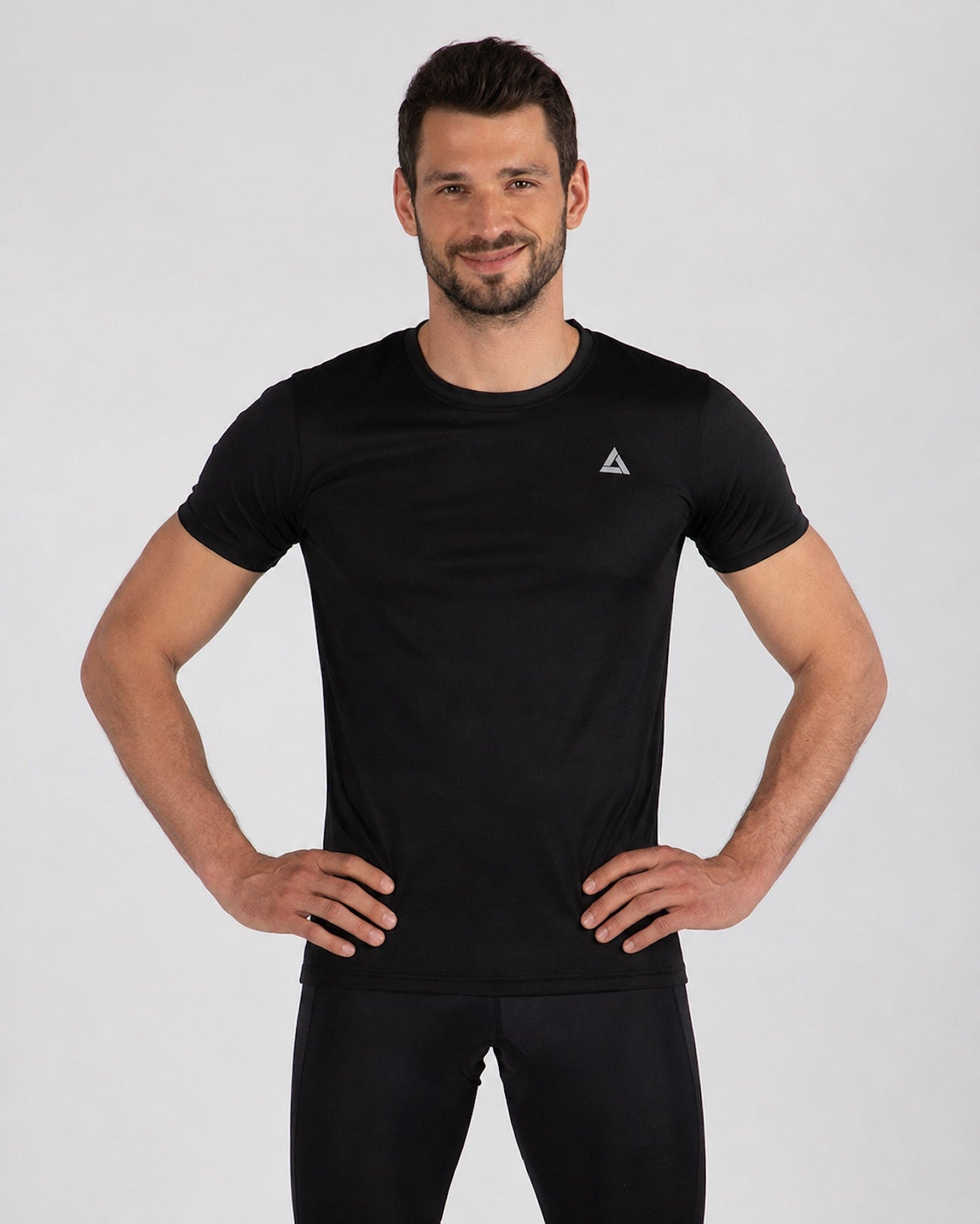 Short cortomeo da corsa funzionale Linea di comfort nero