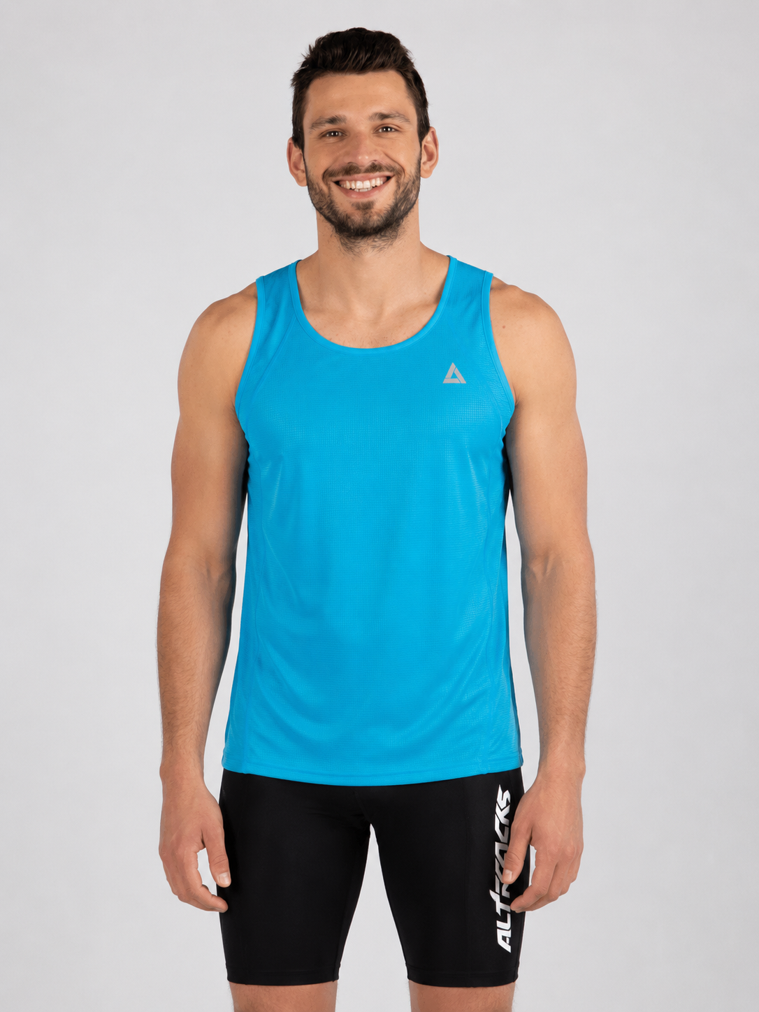 Shirt Shirt Sleeveless Top Top Comfort Line blu