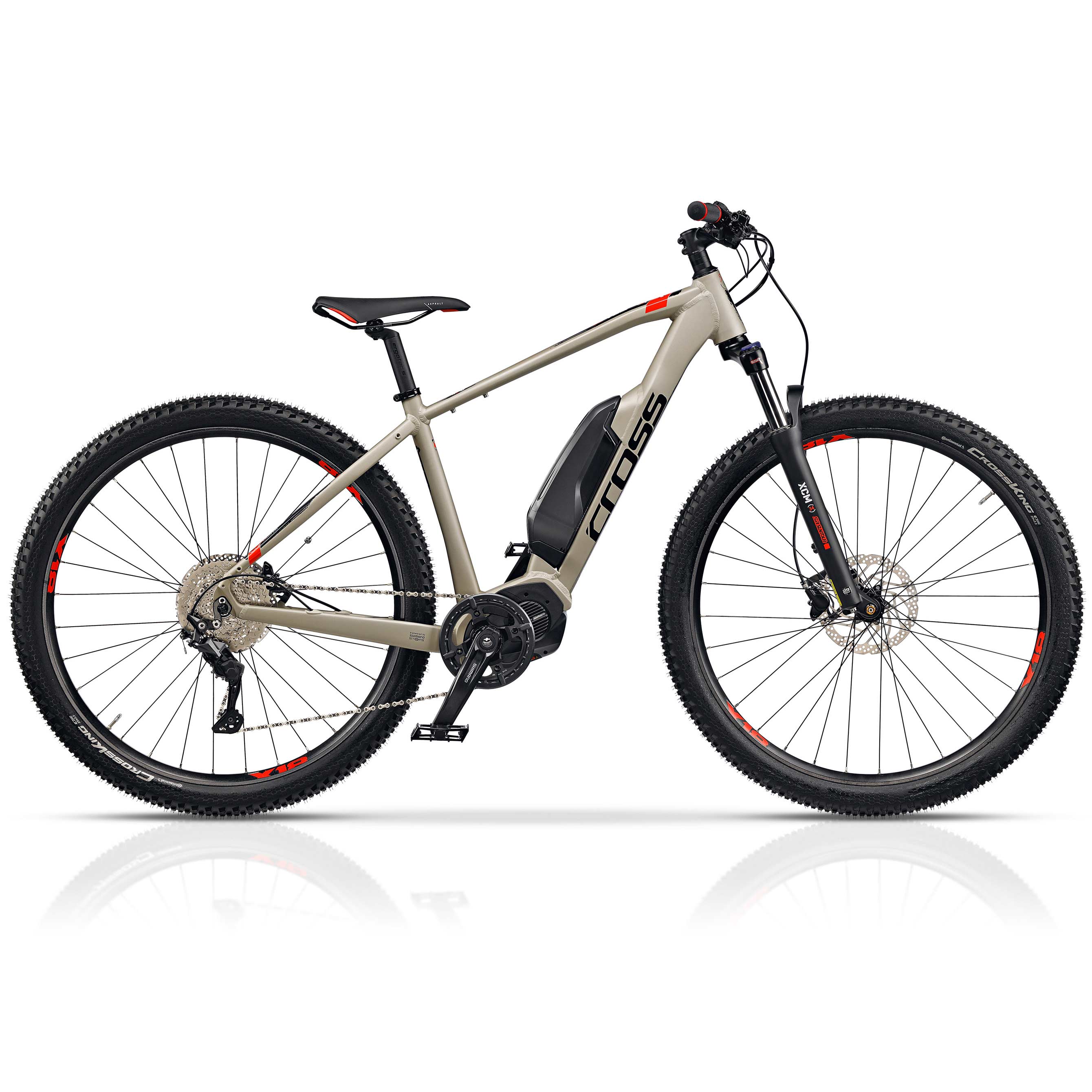 29 inch E-bike MTB mountain bike QUANTUM STEPS E7000 504Wh 10 x gear SHIMANO DEORE RD-M5120 SGS