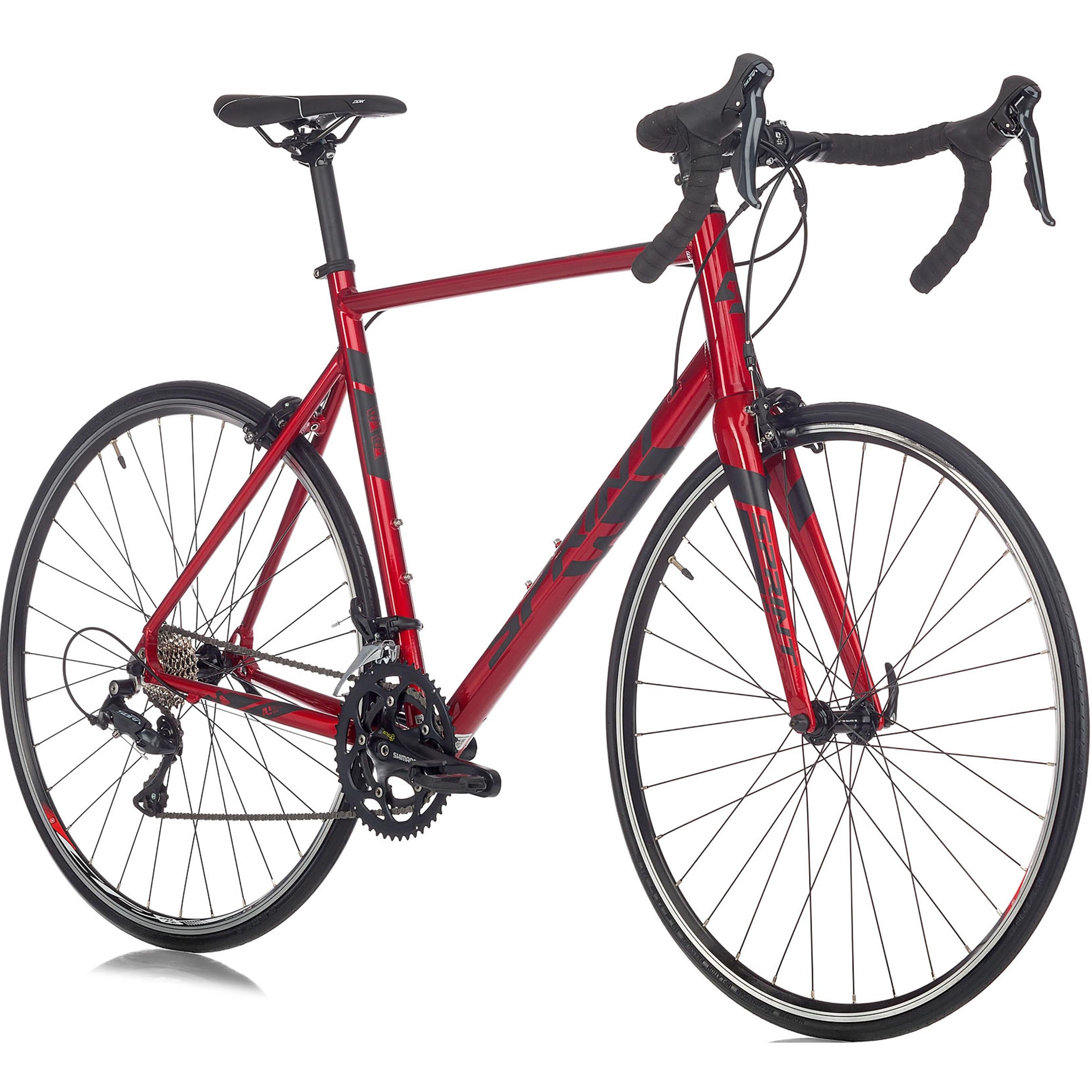 28" Bicicleta de carretera hombre SPRINT MONZA ELITE 28 horquilla de carbono bicicleta 2 x 9 velocidades SHIMANO SORA RD-R3000 azul / negro