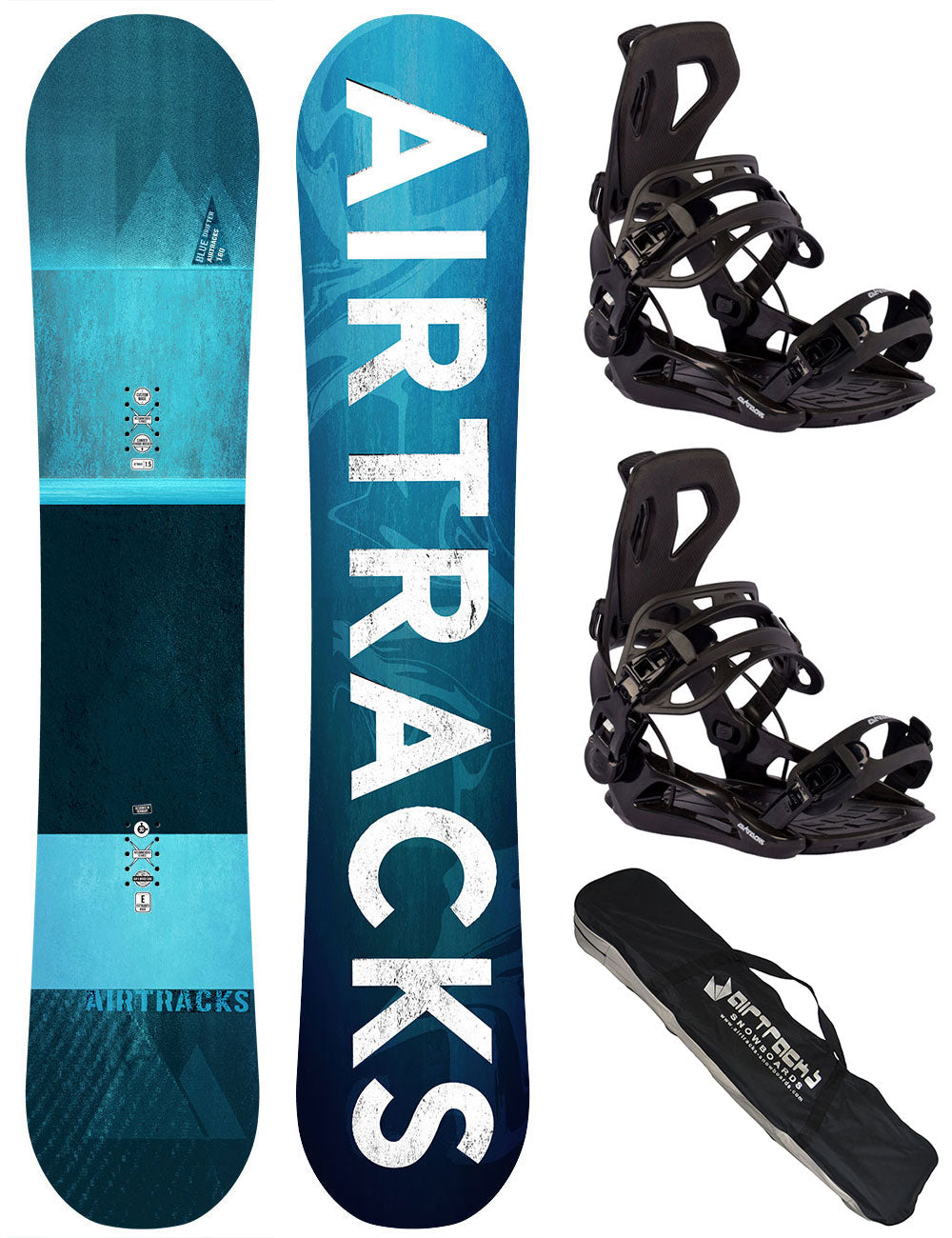 Blue Drift Snowboardst Hybrid Rocker Wide + Snowboard Binding Master Pro + SB Borsa