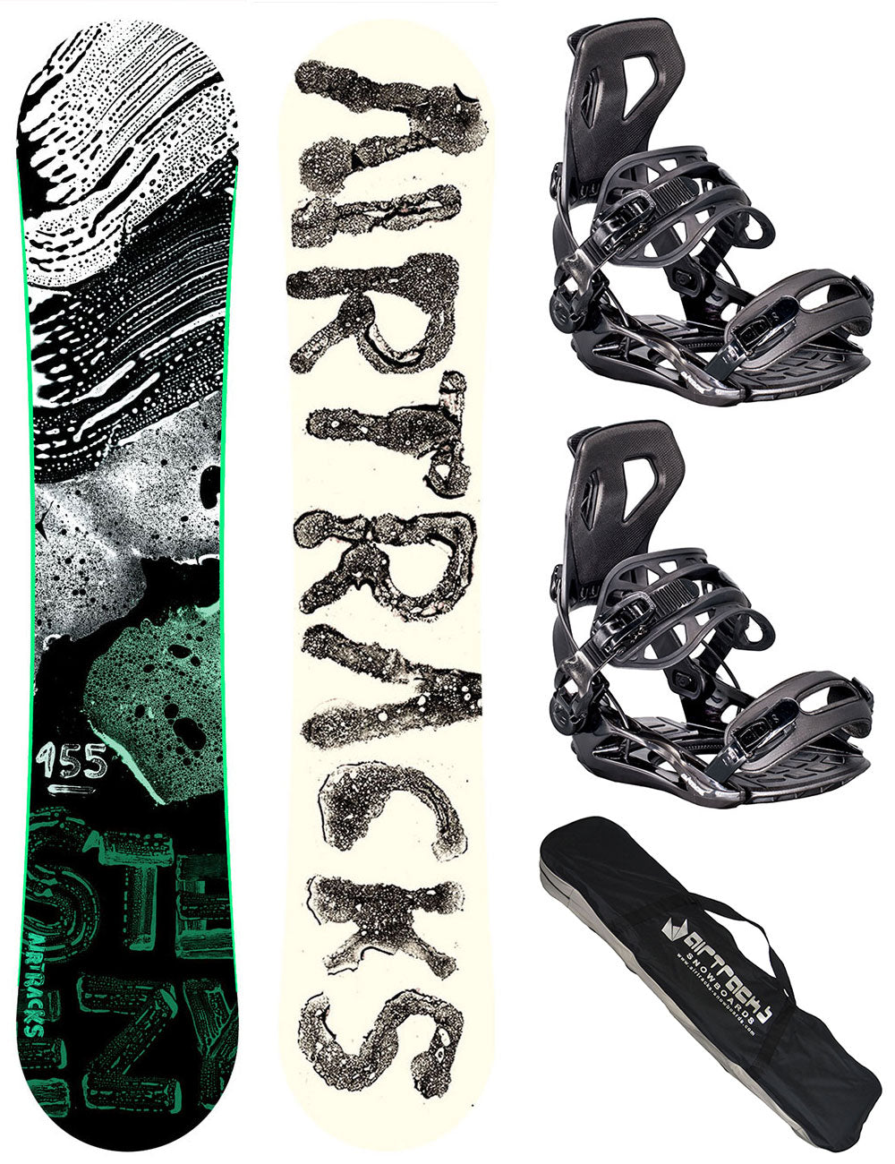 Set Snowboard Uomo: Steeze Hybrid Rocker + Attacco Master Taglia XL + Borsa SB