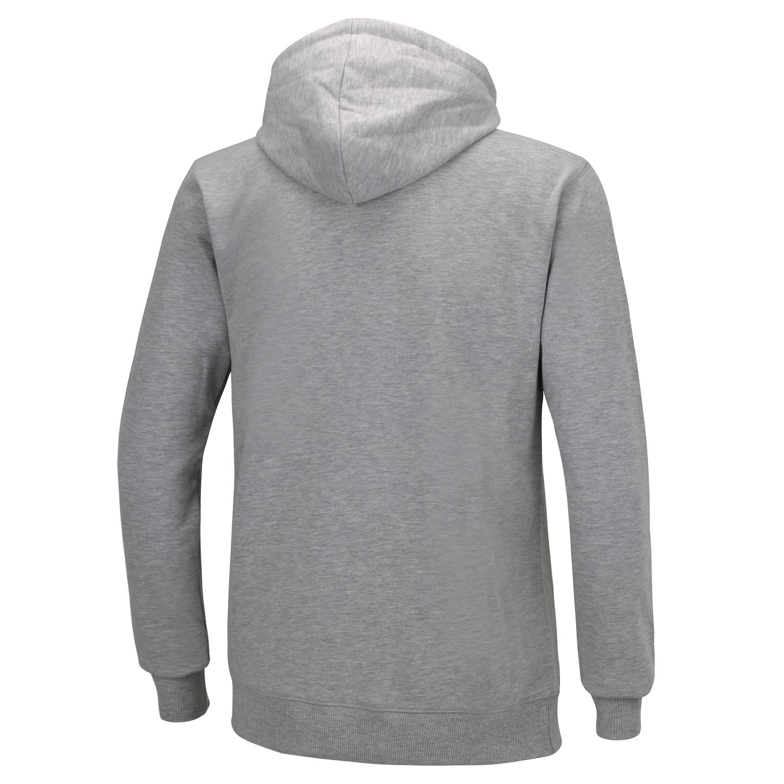 Team di sweatshirt Crew con cappuccio e grigio zip