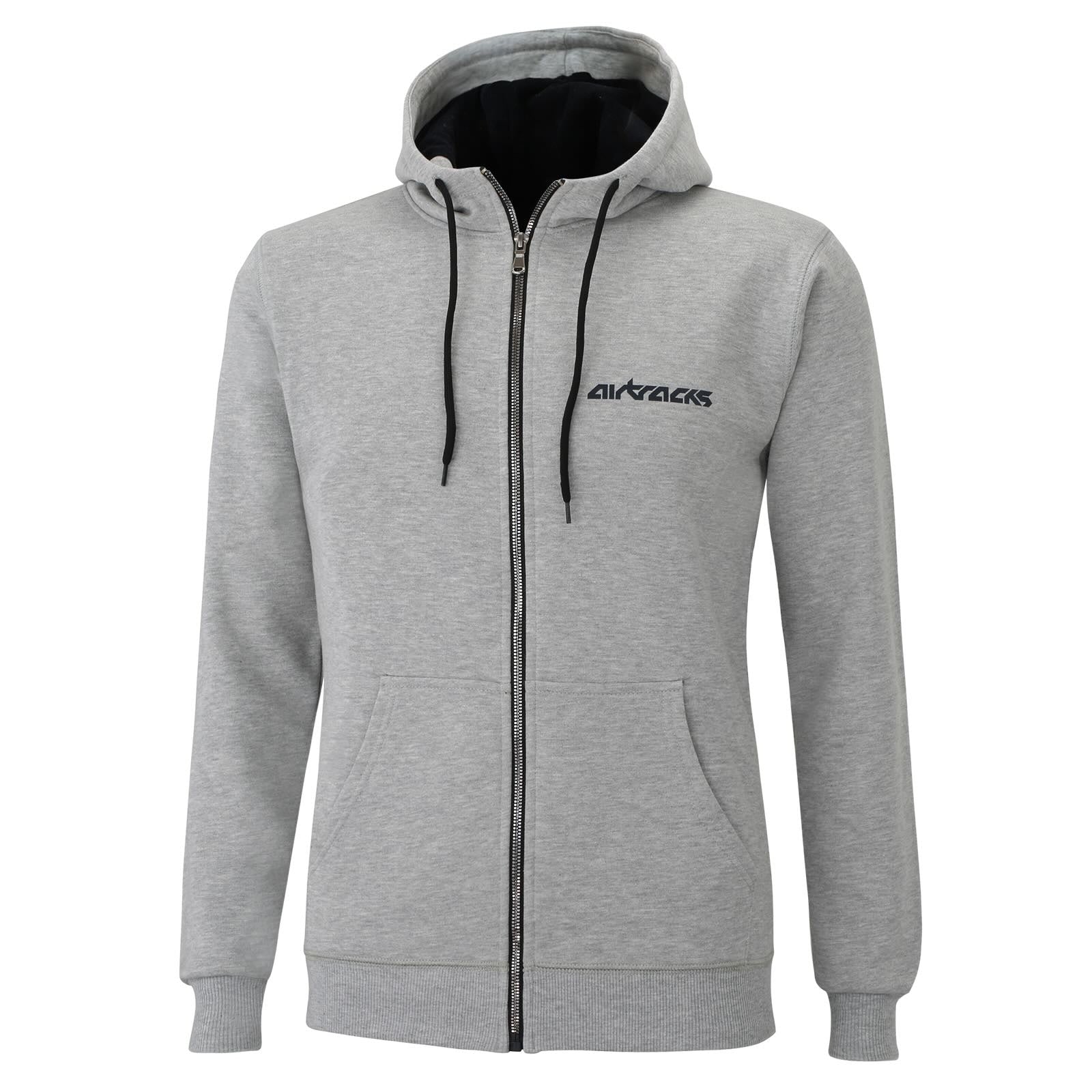 Winter Sweatshirt Crew Team Pro with hood and full zip gray