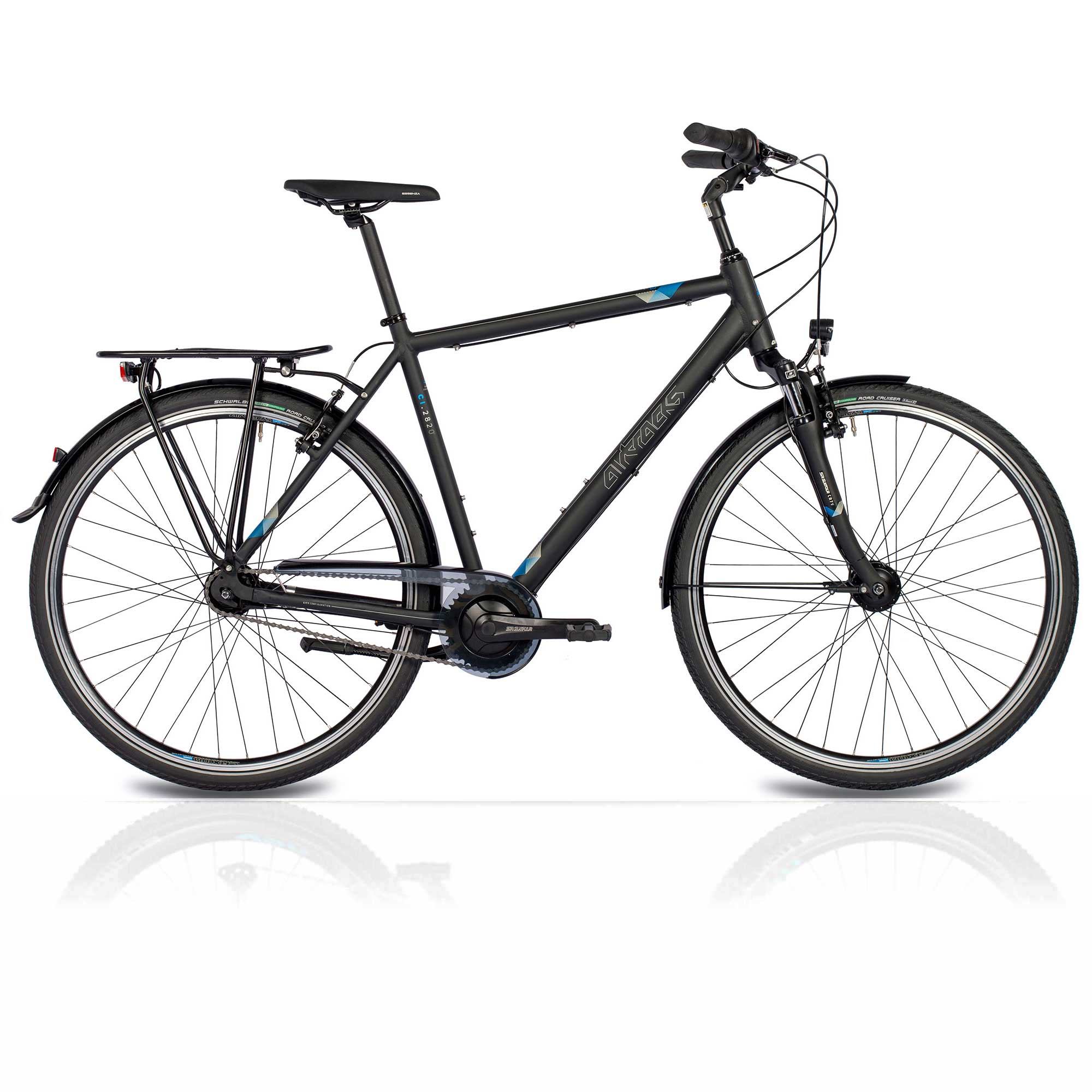 Men's City Bicycle 28 pouces Cityrad CI.2820 Shimano Nexus 7 Gear Black Matt
