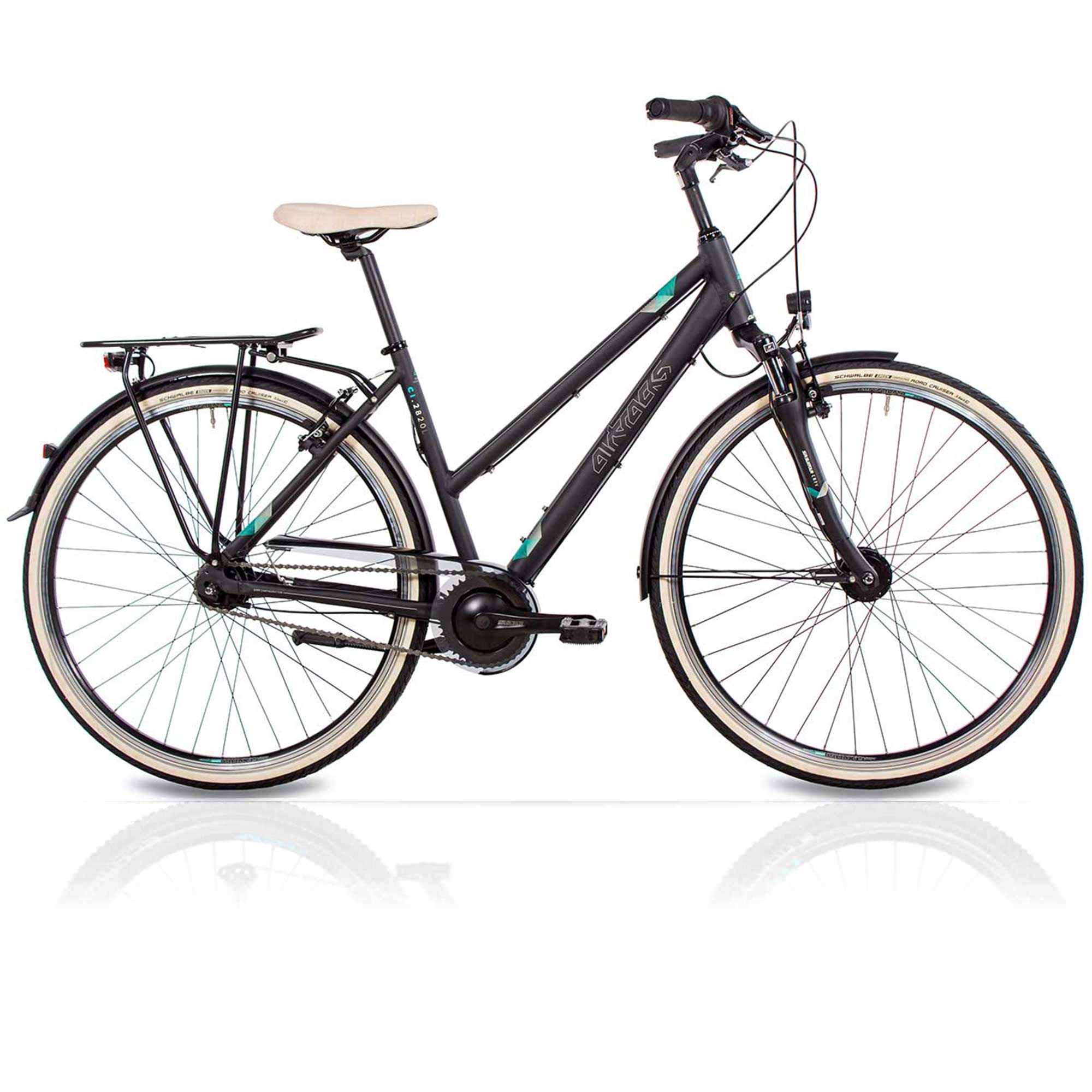 Women City Bicycle 28 inch Cityrad CI.2820L Shimano Nexus 7 gear black matt