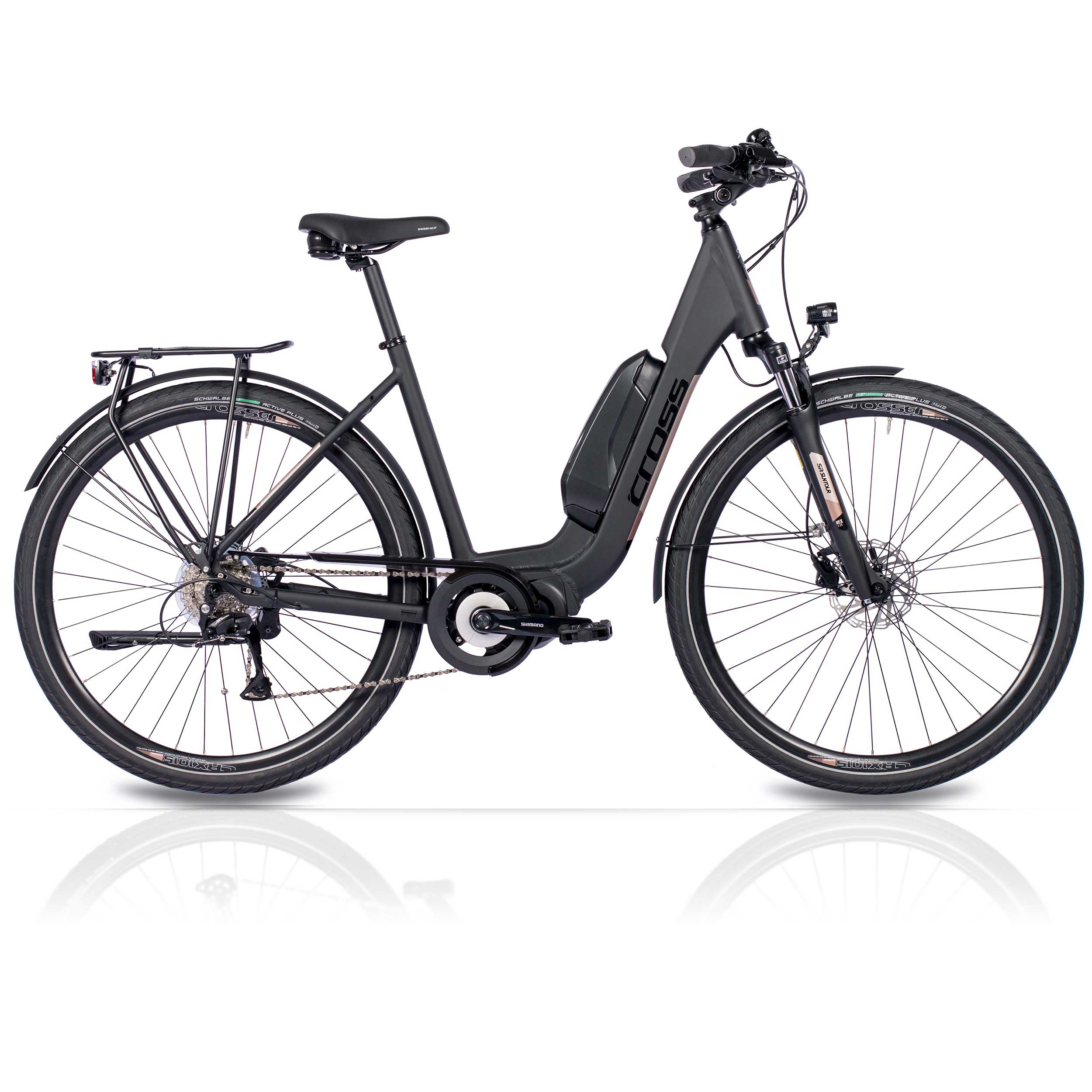 Bicycle de randonnée de vélo de 28 pouces LS Wave V-Tron Shimano Stepps E-5000 418 WH 9 Gang Shimano Rd-T3000SGS