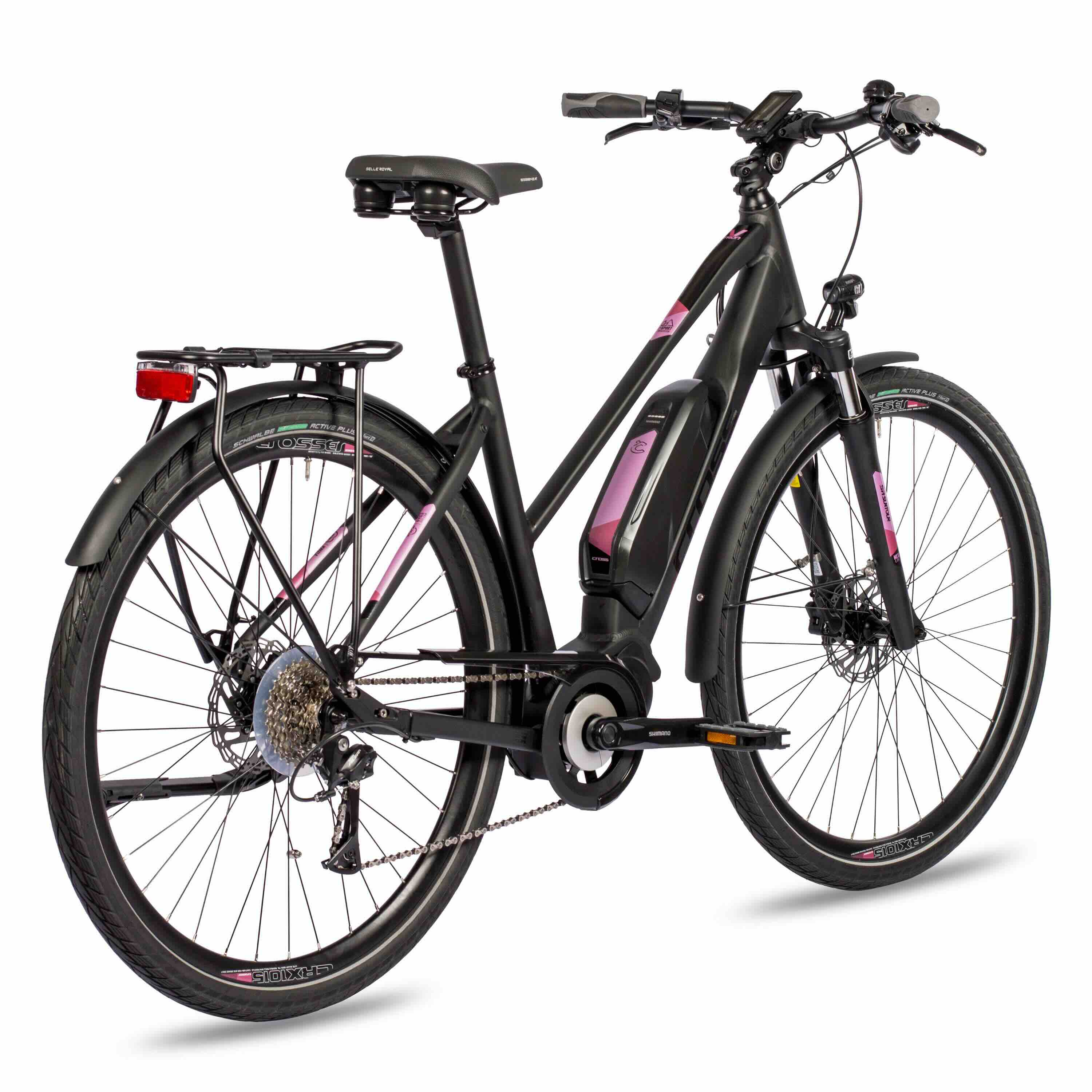 28 inch women e-bike trekking bicycle V-tron Shimano StеPS E-5000 418 Wh 9 x gang Shimano RD-T3000