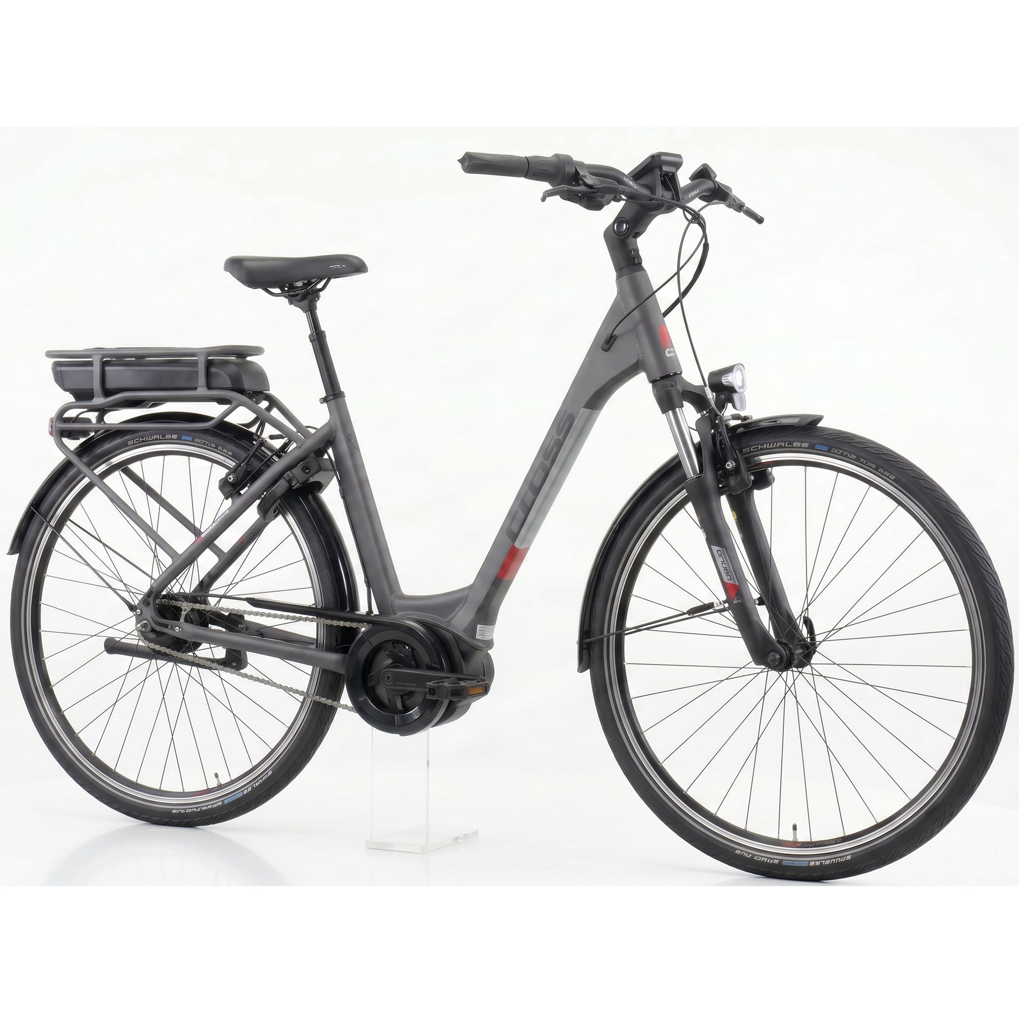 28" Bicicletta elettrica da città V-Tron RACK BOSCH ACTIVE LINE PLUS 400 Wh 7 VELOCITÀ SHIMANO NEXUS FRENO A CONTROPEDALE POSTERIORE