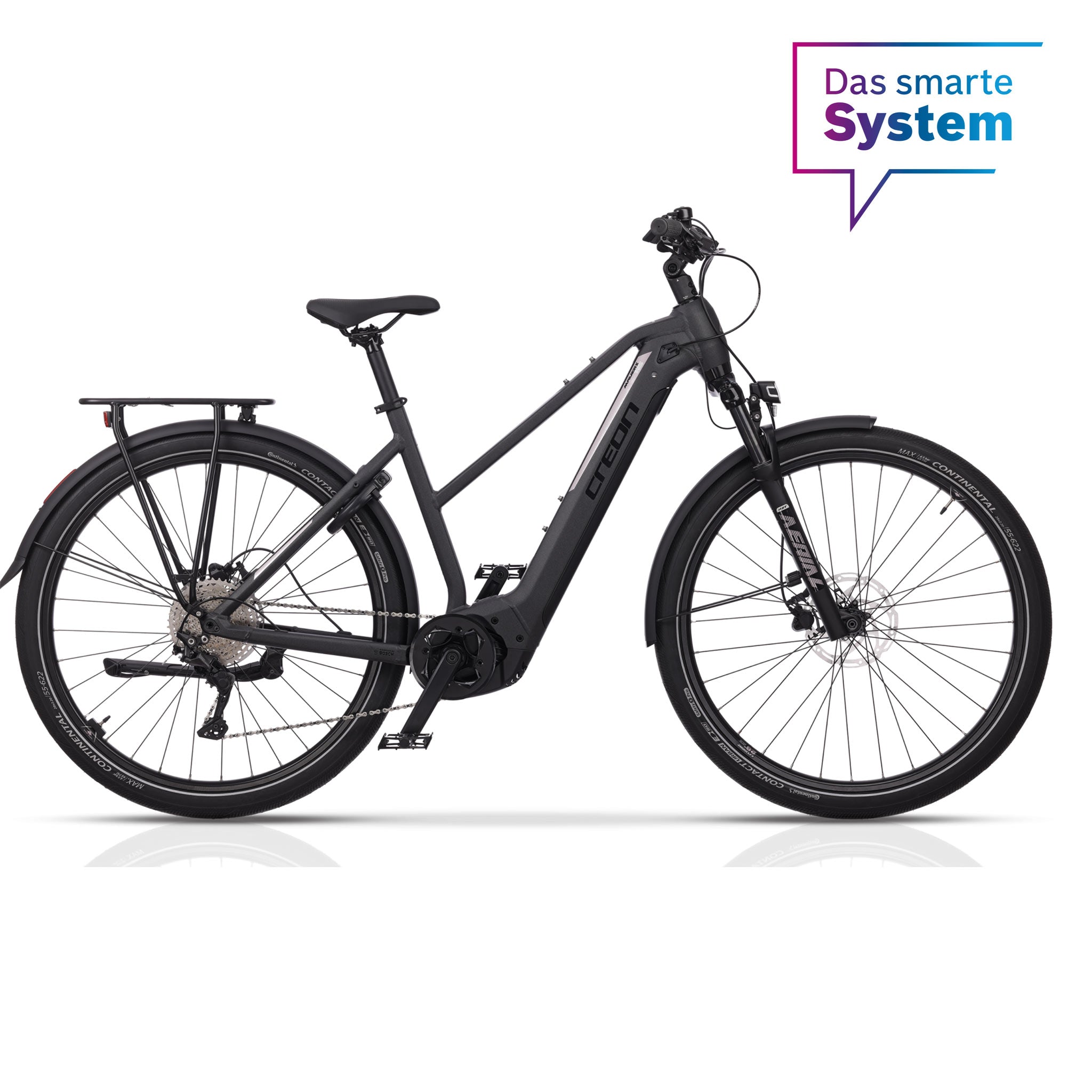 28" Bicicleta eléctrica de trekking para mujer MAVERIX TR5 BOSCH Performance Line CX Smart System POWERTUBE 750 Wh 11s SHIMANO DEORE RD-M5120 SGS