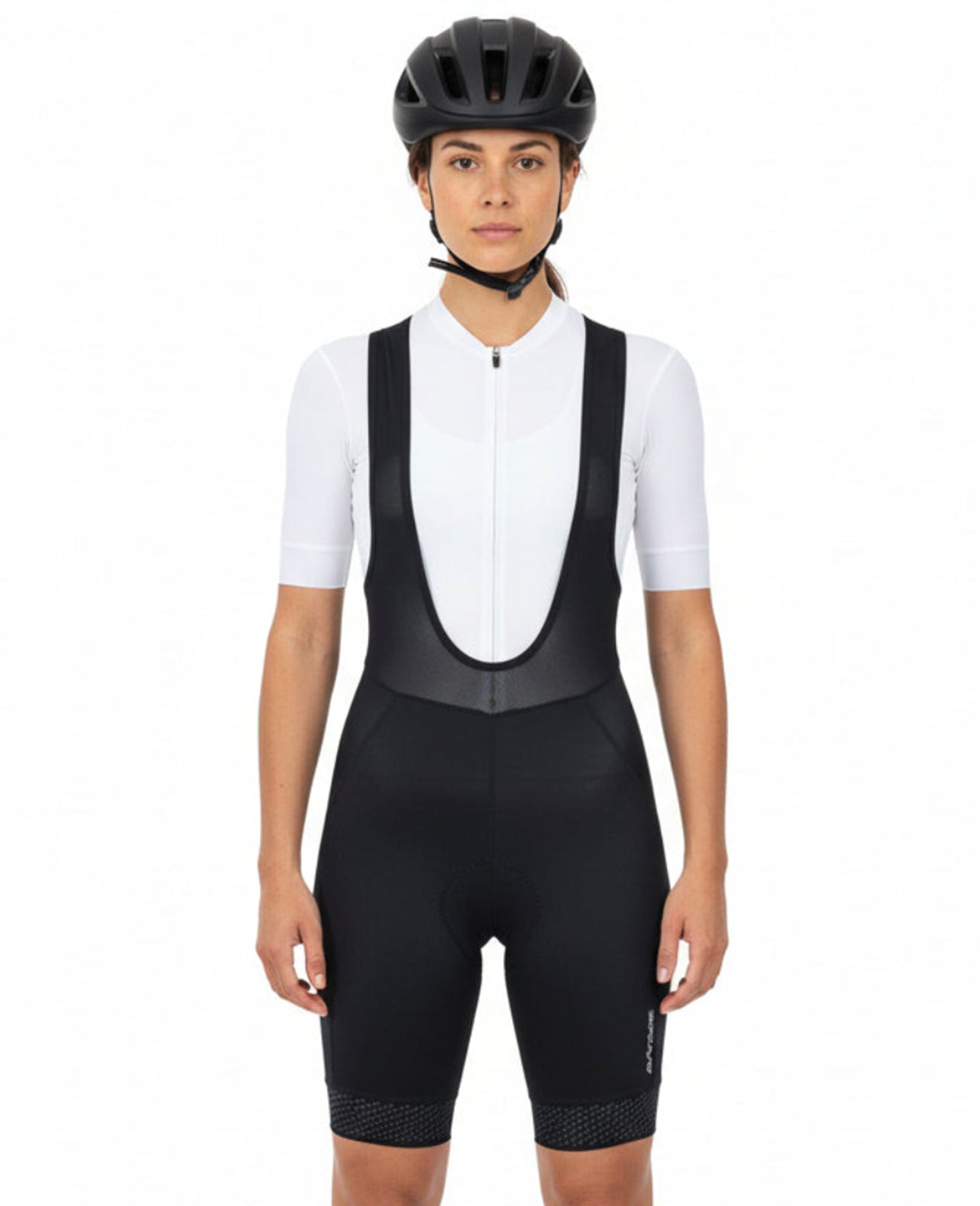 Pantalon à vélo pour femmes courte avec des sangles - Pantalon de transport par ligne noire