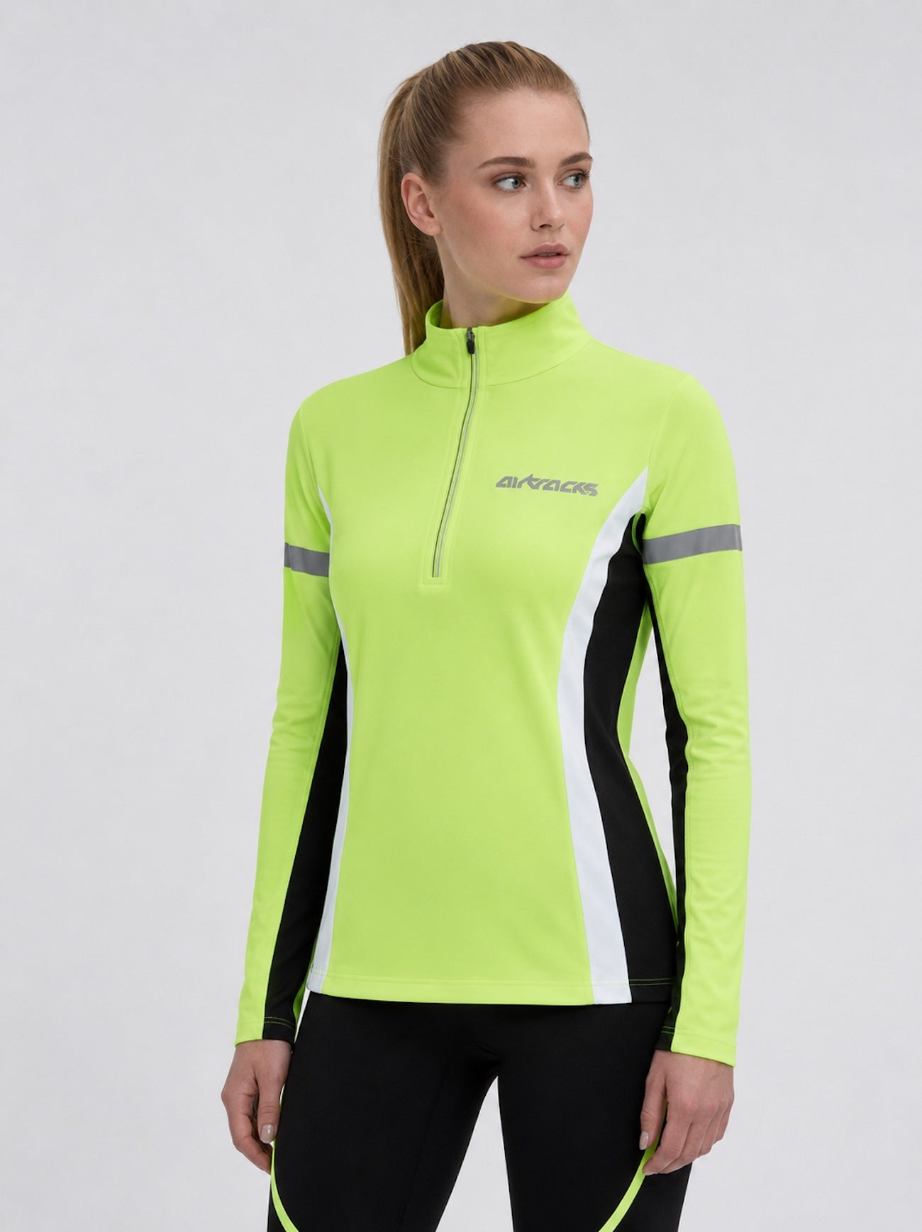 Ladies Thermo Functional Running Hirt Langarm Neon Set Product Setprodukt