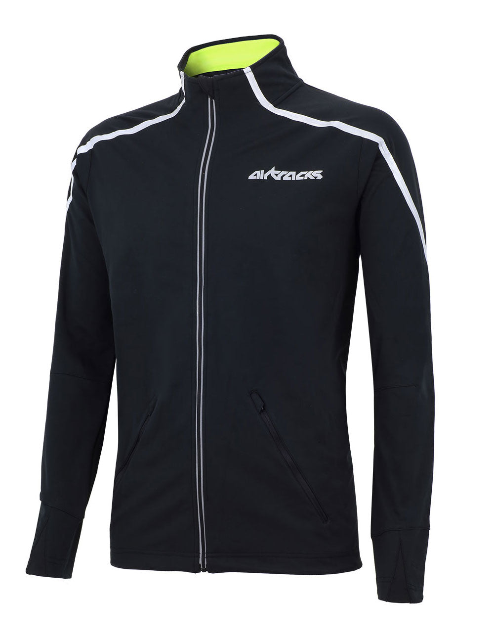 fahrradjacke-air-pro-laufjacke-radjacke-radlerjacke-thermo-winter-winstopper-wasserdicht-pro-herren-damen-schwarz-neon-xs-s-m-l-xl-xxl-xxxl-front