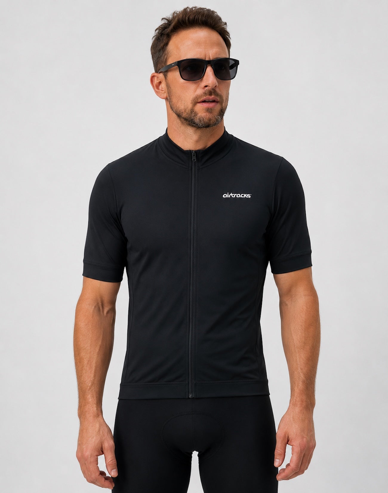 Men's bicycle jersey short arm Air Tech II black
