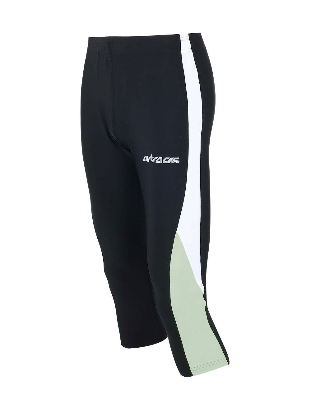 laufhose-running-tight-hose-3-4-lang-herren-damen-schwarz-grau-weiss-xs-s-m-l-xl-xxl-xxxl-front
